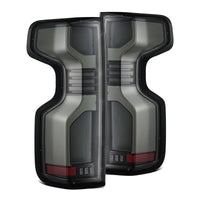 Thumbnail for AlphaRex 19-24 Chevy Silverado 1500 / 20-24 2500HD/3500HD LUXX-Series LED Tail Lights Alpha Black