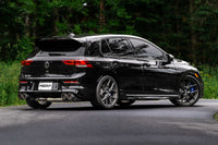 Thumbnail for MBRP 2022 Volkswagen Golf R MK8 T304 Stainless Steel 3in Cat-Back, Quad Rear Exit- Carbon Fiber Tip