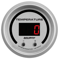 Thumbnail for Autometer 52.4mm Silver Switchable 60-340 Degrees F/40-170 Degrees C Ultra-Lite Elite Digital Gauge