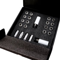 Thumbnail for Mishimoto Steel Locking Lug Nuts M14x1.5 20pc Set Silver