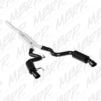 Thumbnail for MBRP 15-18 Ford Mustang EcoBoost 2.3L Black 3in Cat Back Dual Split Rear Exit (Street Version)