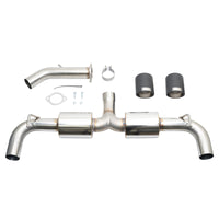 Thumbnail for Injen 19-22 Hyundai Veloster N L4 2.0L Turbo Performance SS Axle Back Exhaust System - Carbon Tips