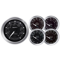 Thumbnail for Autometer Chrono 3-3/8in & 2-1/16in Electronic Speedometer Gauge Kit - 5 Piece