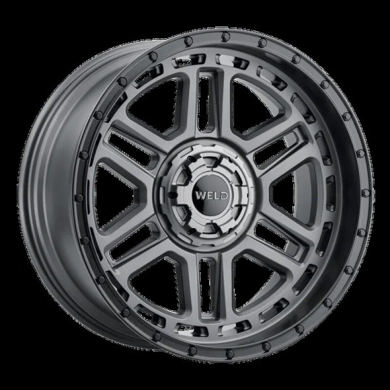 Weld Off-Road Crux 20x10in / 6x135 BP / ET -18 / 106.1mm Bore - Satin Gunmetal / Satin Black Wheel