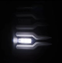 Thumbnail for AlphaRex 07-14 Chevrolet Silverado 1500/2500HD/3500HD Luxx-Series LED Tail Lights Blk w/Smoked Lens