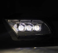 Thumbnail for AlphaRex 10-12 Ford Mustang NOVA-Series LED Projector Headlights Blk w/Activ Light & Seq.Sig /SB DRL
