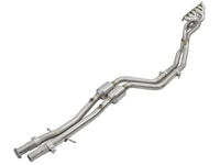 Thumbnail for aFe Twisted Steel Long Tube Headers w/ Mid Pipes (Catted) 96-99 BMW M3 L6-3.2L S52