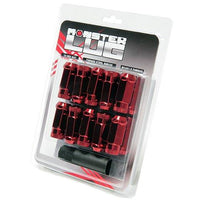 Thumbnail for Wheel Mate Monster Open End Lug Nut Set of 20 - Red 14x1.50