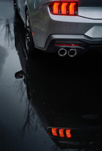 Thumbnail for MBRP 2024+ Ford Mustang 5.0L Alum. SS 3in Cat-Back Dual Split Exhaust w/ Quad Tips (Valve Delete)