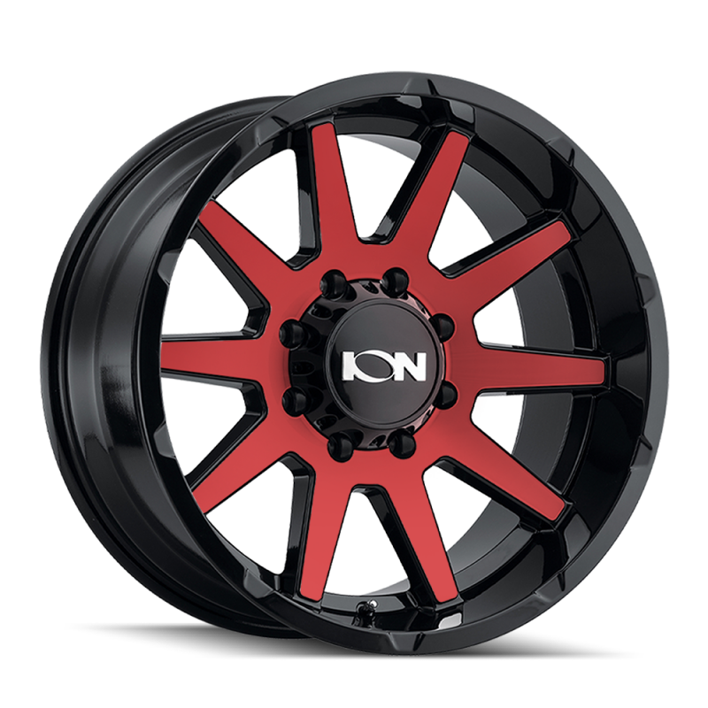 ION Type 143 20x9 / 8x170 BP / 18mm Offset / 125.2mm Hub Gloss Black/Red Machined Wheel