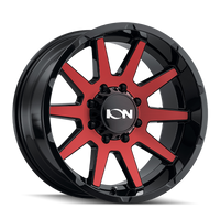 Thumbnail for ION Type 143 20x9 / 8x170 BP / 18mm Offset / 125.2mm Hub Gloss Black/Red Machined Wheel