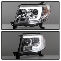 Thumbnail for Spyder Toyota Tacoma 05-11 Projector Headlights - Light Bar DRL - Chrome PRO-YD-TT05V2-LB-C