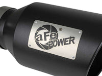 Thumbnail for aFe Power Universal 5in Inlet 8in Outet MACH Force-XP Clamp-On Exhaust Tip - Black