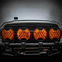 Thumbnail for KC HiLiTES SlimLite 8in. LED Light Shield Driving (Shield Only) - Amber