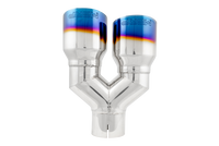 Thumbnail for MBRP Burnt End Tip 2.5 ID, Dual 3.5 OD Out, 9.5 length, Single wall 304 Stainless Steel