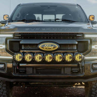 Thumbnail for KC HiLiTES 2017+ Ford Super Duty Gravity LED Pro6 7-Light Bar Kit - Front Bumper