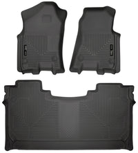 Thumbnail for Husky Liners 19 Dodge Ram 1500 Crew Cab Weatherbeater Black Front & 2nd Seat Floor Liners