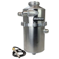 Thumbnail for Moroso 2 Pc 60/40 Split 16.5in Tall 7in Dia 7.5qt Dual Inlet Dry Sump Tank w/16AN Male Fitting