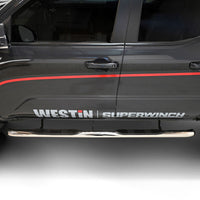 Thumbnail for Westin 2024 Tacoma Double Cab E-Series 3 Nerf Step Bars - Stainless Steel