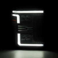 Thumbnail for AlphaRex 17-19 Ford F-250/350/450 SD NOVA-Series LED Proj Headlights Alpha-Bk w/Acv Light SS & SBDRL