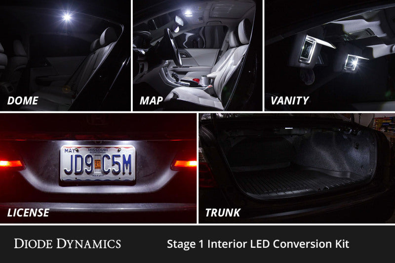 Diode Dynamics 12-16 Chevrolet Malibu Interior LED Kit Cool White Stage 2