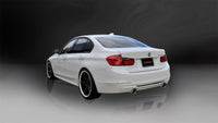 Thumbnail for Corsa 12-14 BMW 335i Sedan AWD F30 3in Polished Touring Dual Rear Single 3.5in Tip Cat-Back