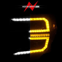 Thumbnail for Anzo 19-21 GMC Sierra 1500 LED Projector Headlight w/Switchback+Sequential - Black