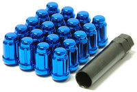 Thumbnail for Wheel Mate Muteki Closed End Lug Nuts - Blue 12x1.50