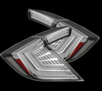 Thumbnail for AlphaRex 16-21 Honda Civic Hatchback / Type-R FK8 Nova-Series LED Tail Lights (Pair) - Clear