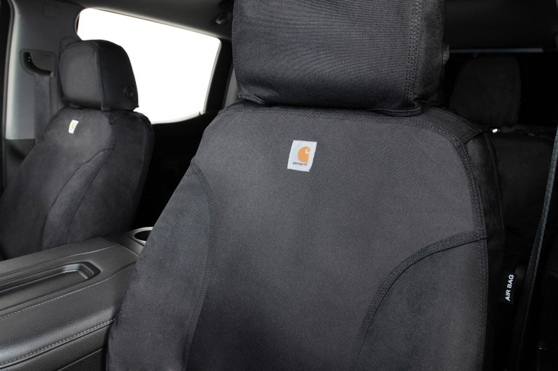 Covercraft 07-12 GMC Sierra1500 Carhartt Super Dux SeatSaver Custom Front Row Seat Covers - Black