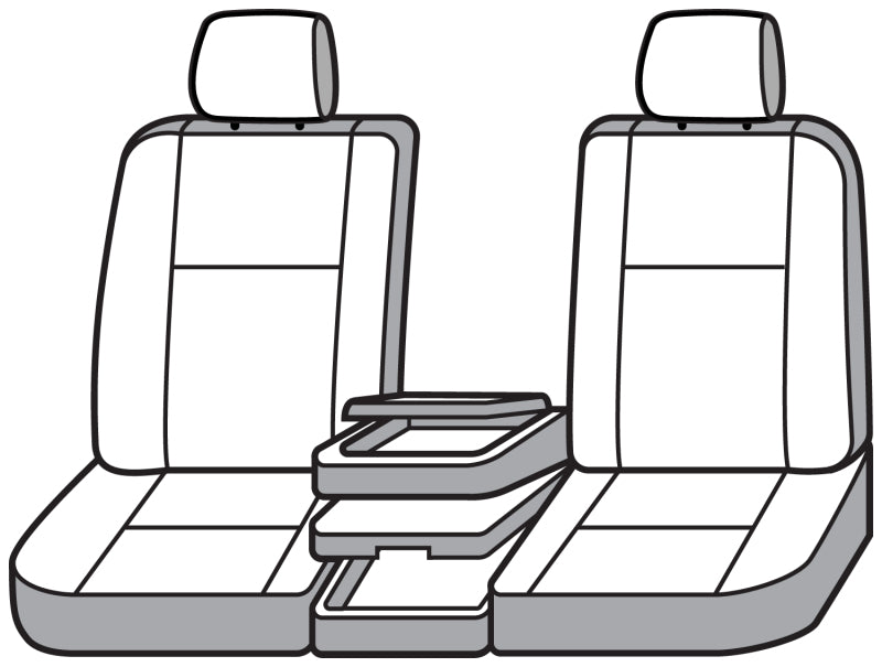 Covercraft 07-12 GMC Sierra1500 Carhartt Super Dux SeatSaver Custom Front Row Seat Covers - Black