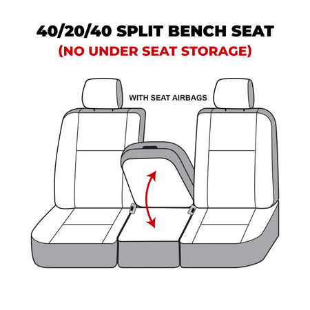 Covercraft 09-14 Dodge Ram Polycotton SeatSaver Custom Front Row Seat Covers - Charcoal