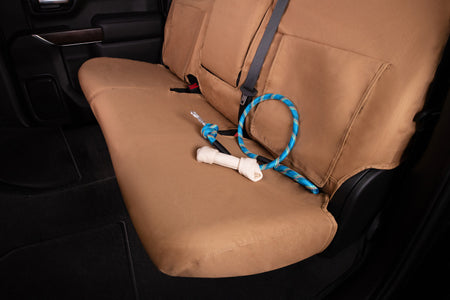 Covercraft 09-21 Ford E Polycotton SeatSaver Custom Front Row Seat Covers - Tan