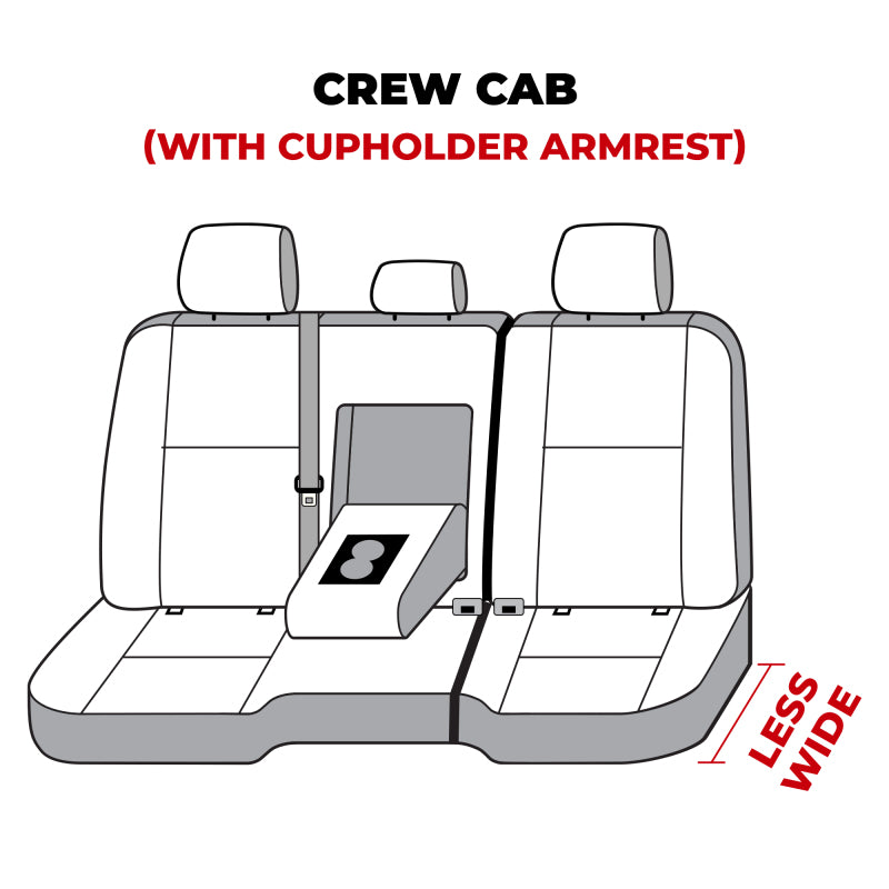 Covercraft 11-24 Dodge Ram Polycotton SeatSaver Custom Second Row Seat Covers - Charcoal