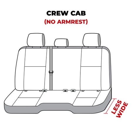 Covercraft 11-24 Dodge Ram Polycotton SeatSaver Custom Second Row Seat Covers - Grey