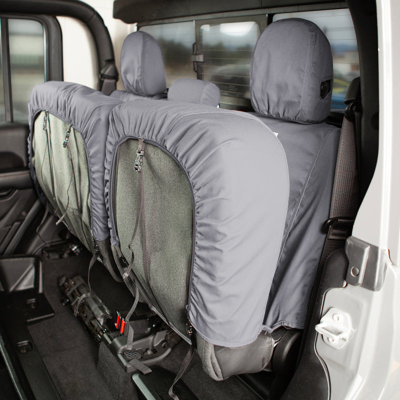 Covercraft 19-24 Ford F-250 Carhartt SeatSaver Custom Second Row Seat Covers - Gravel