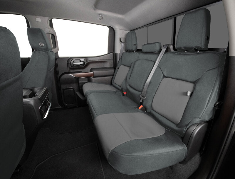 Covercraft 24-25 Ford F250-F550 Endura PrecisionFit Custom Front Row Seat Covers-Charcoal/Silver