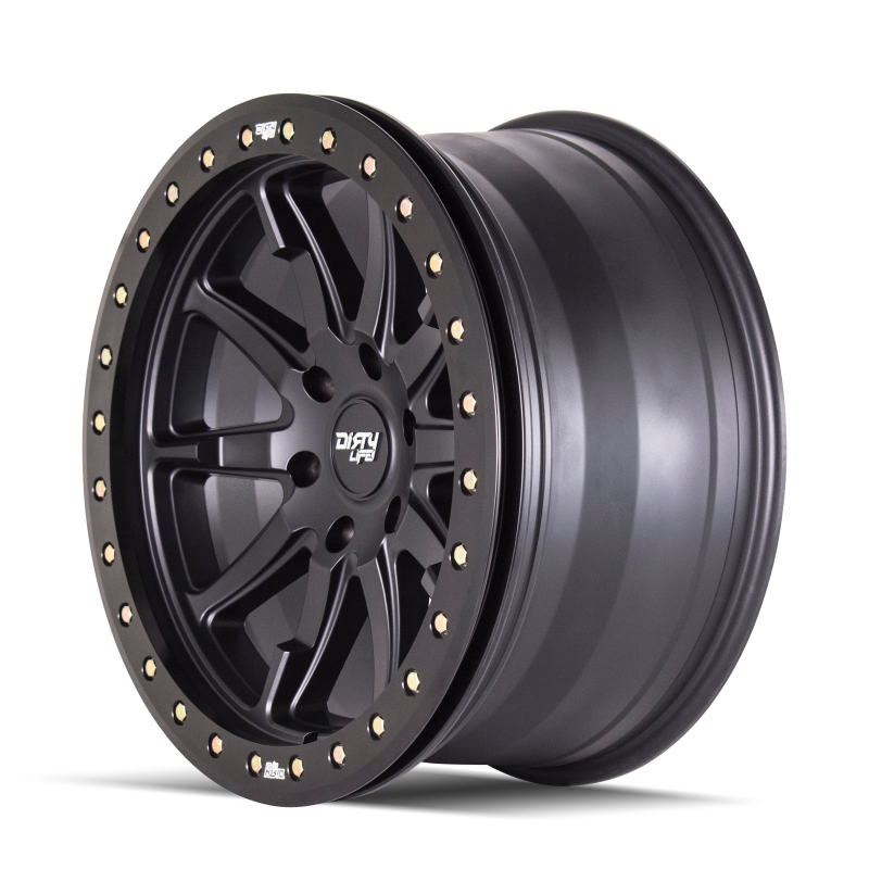 Dirty Life 9304 DT-2 20x9 / 6x135 BP / 12mm Offset / 87.1mm Hub Matte Black Wheel - Beadlock