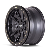 Thumbnail for Dirty Life 9304 DT-2 17x9 / 5x127 BP / -12mm Offset / 78.1mm Hub Matte Black Wheel - Beadlock