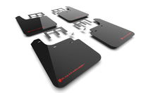 Thumbnail for Rally Armor 19-24 Gen 4 Chevy Silverado 1500 Black UR Mud Flap Metallic Red Logo