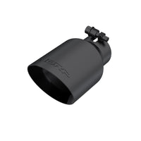 Thumbnail for MBRP Universal 4in OD Dual Wall Angled 2.5in Inlet 8in Lgth Exhaust Tip - Black