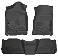 Thumbnail for Husky Liners 07-13 GM Escalade/Suburban/Yukon WeatherBeater Black Front & 2nd Seat Floor Liners