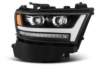 Thumbnail for AlphaRex 19-20 Ram 1500HD PRO-Series Proj Headlight Plnk Style Blk w/Activ Light/Seq Signal/Plnk DRL