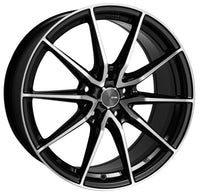 Thumbnail for Enkei DRACO 18x8 5x100 45mm Offset 72.6mm Bore Black Machined Wheel