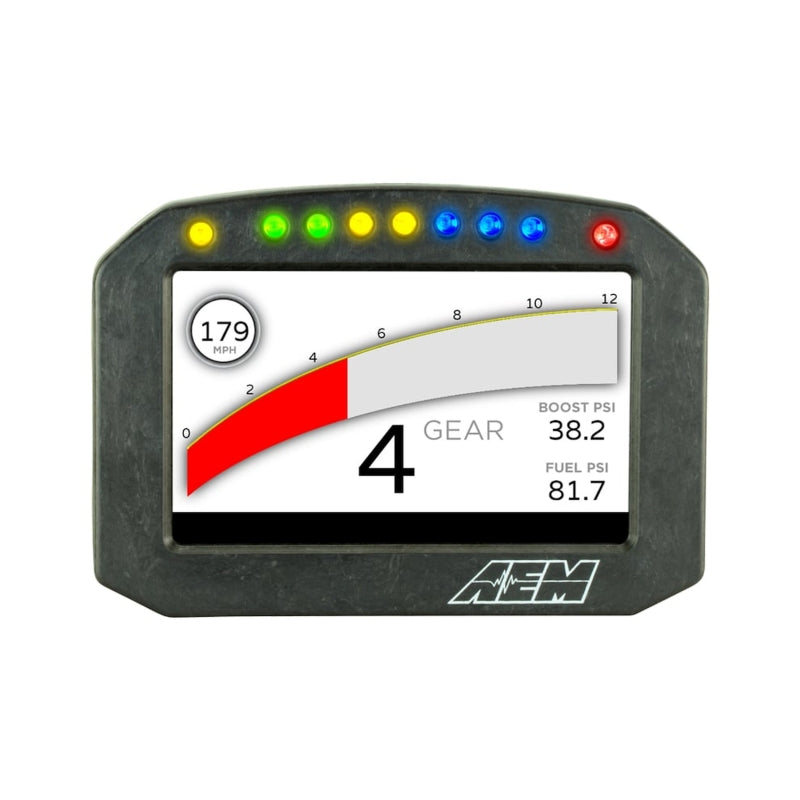 AEM CD-5G Carbon Flush Digital Dash Display w/ Internal 20Hz GPS & Antenna