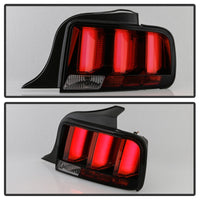 Thumbnail for Spyder 05-09 Ford Mustang (Red Light Bar) LED Tail Lights - Smoke ALT-YD-FM05V3-RBLED-SM