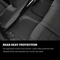 Thumbnail for Husky Liners 2019 Ford Ranger SuperCrew Cab X-Act Contour Black Floor Liners (2nd Row)