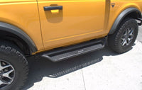 Thumbnail for Go Rhino 2021+ Ford Bronco Dominator Extreme D1 Side Steps w/Brackets - Textured Black