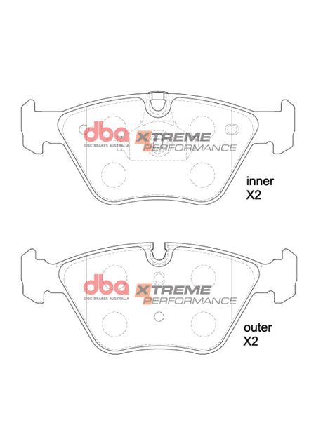 DBA 01-06 BMW 330i (E46) XP Performance Front Brake Pads