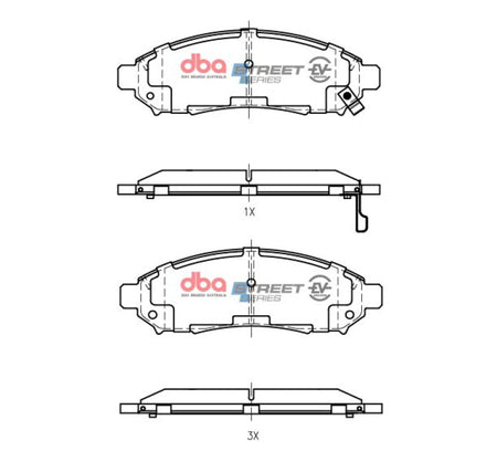 DBA 05-24 Nissan Frontier Front SSEV Street Series Brake Pads